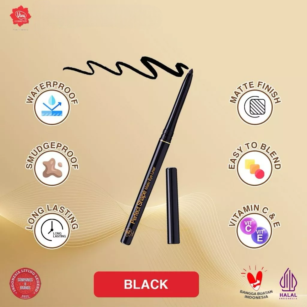 Viva Queen Perfect Shape Pencil Matic Eye Liner - Black