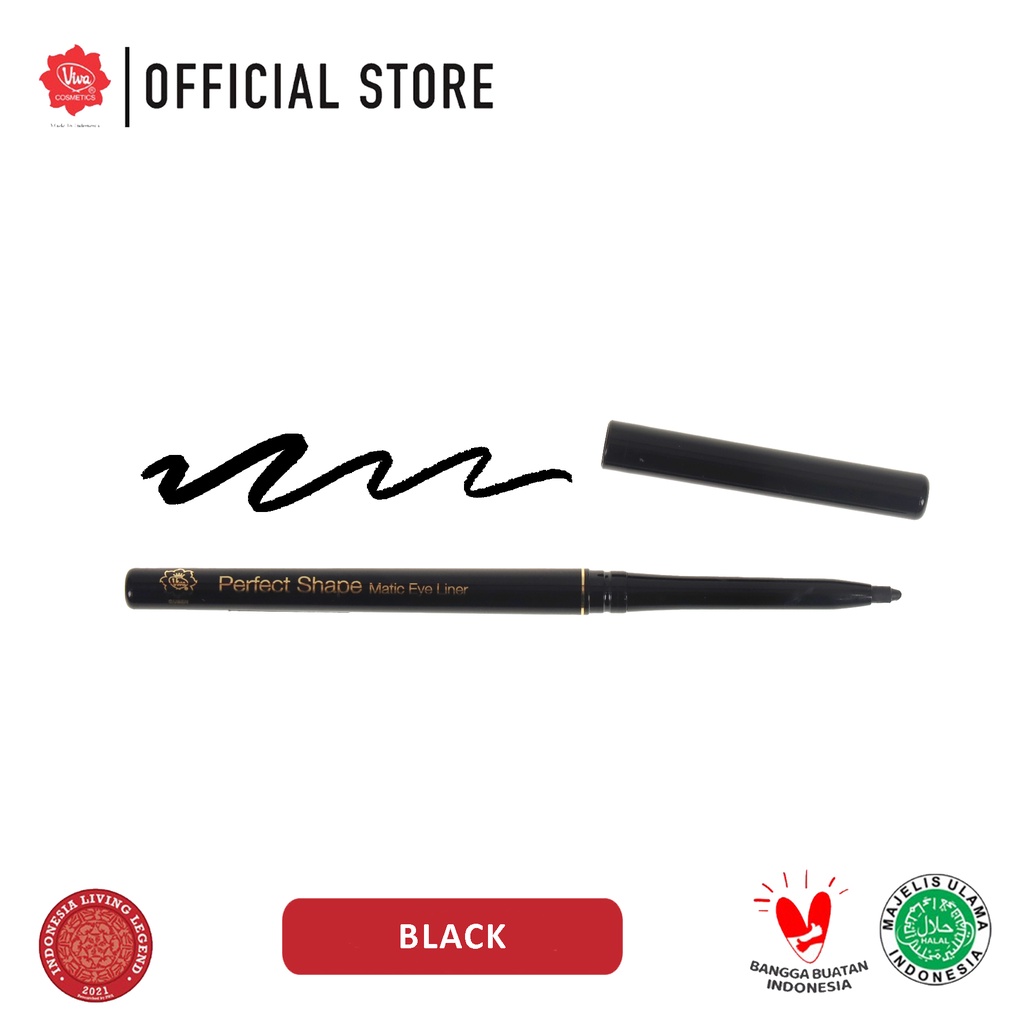 Viva Queen Perfect Shape Pencil Matic Eye Liner - Black