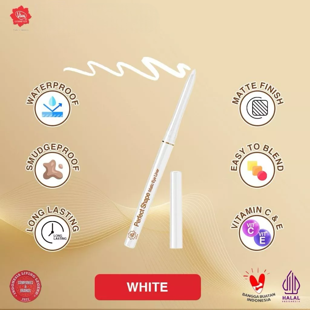 Viva Queen Perfect Shape Pencil Matic Eye Liner - White