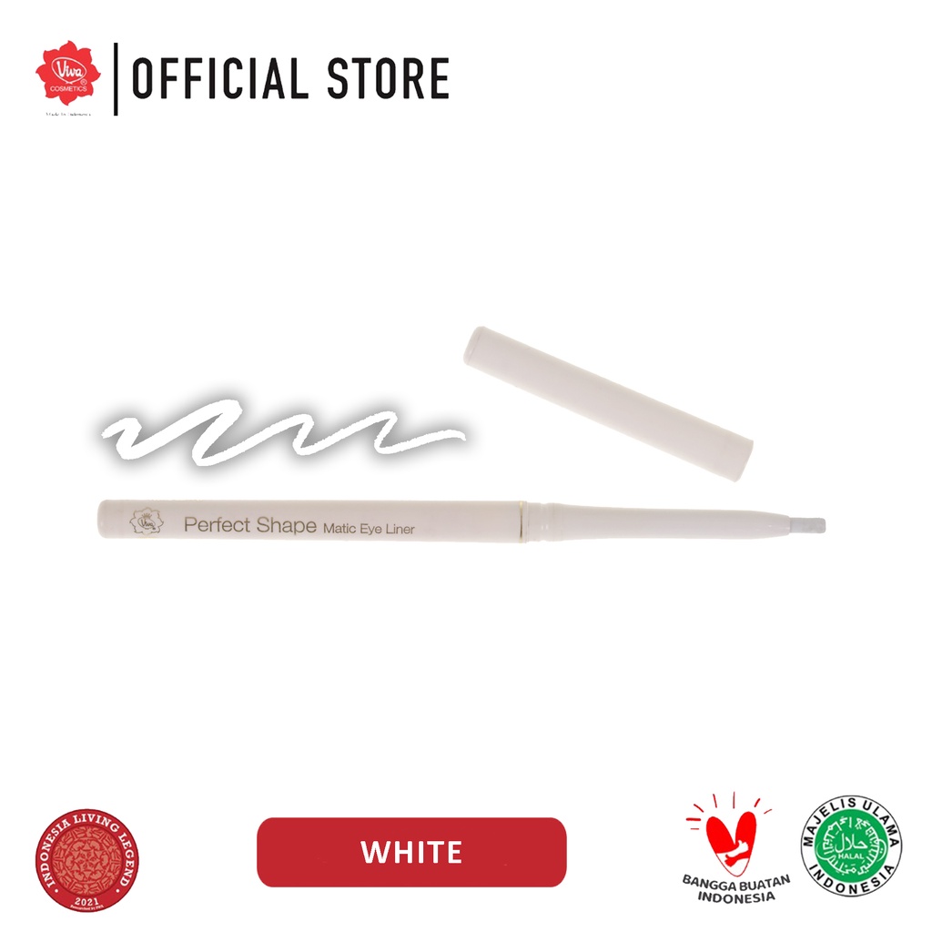 Viva Queen Perfect Shape Pencil Matic Eye Liner - White