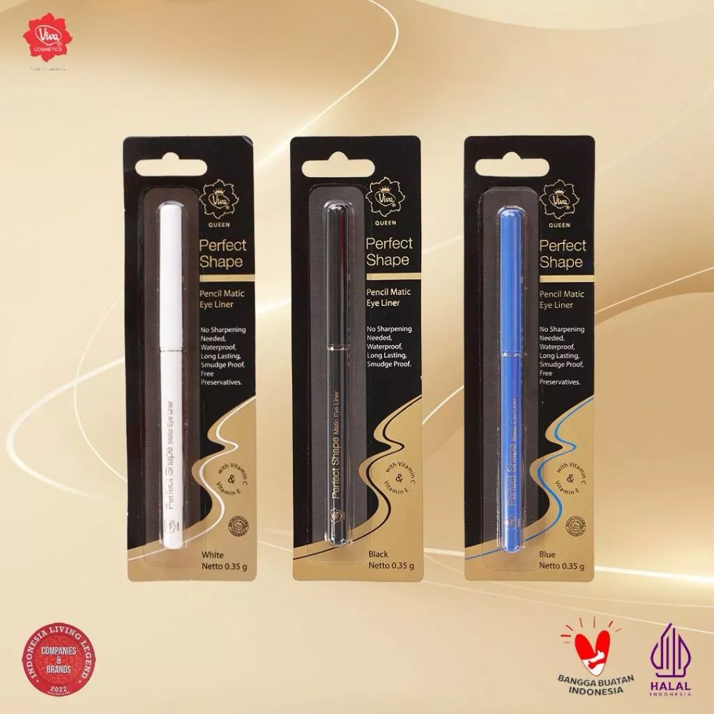 Viva Queen Perfect Shape Pencil Matic Eye Liner - White