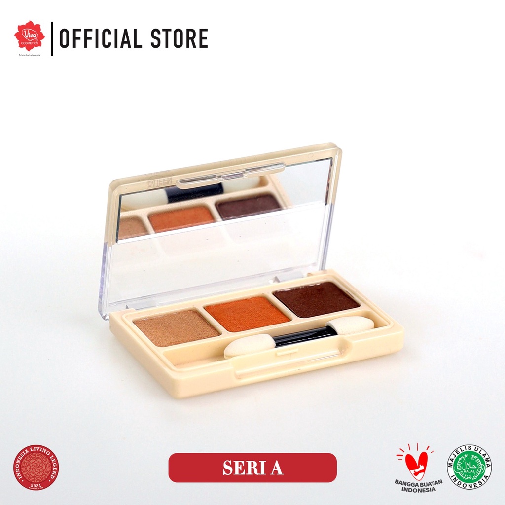 Viva Queen Eye Shadow Trio (3 Warna) - Seri A