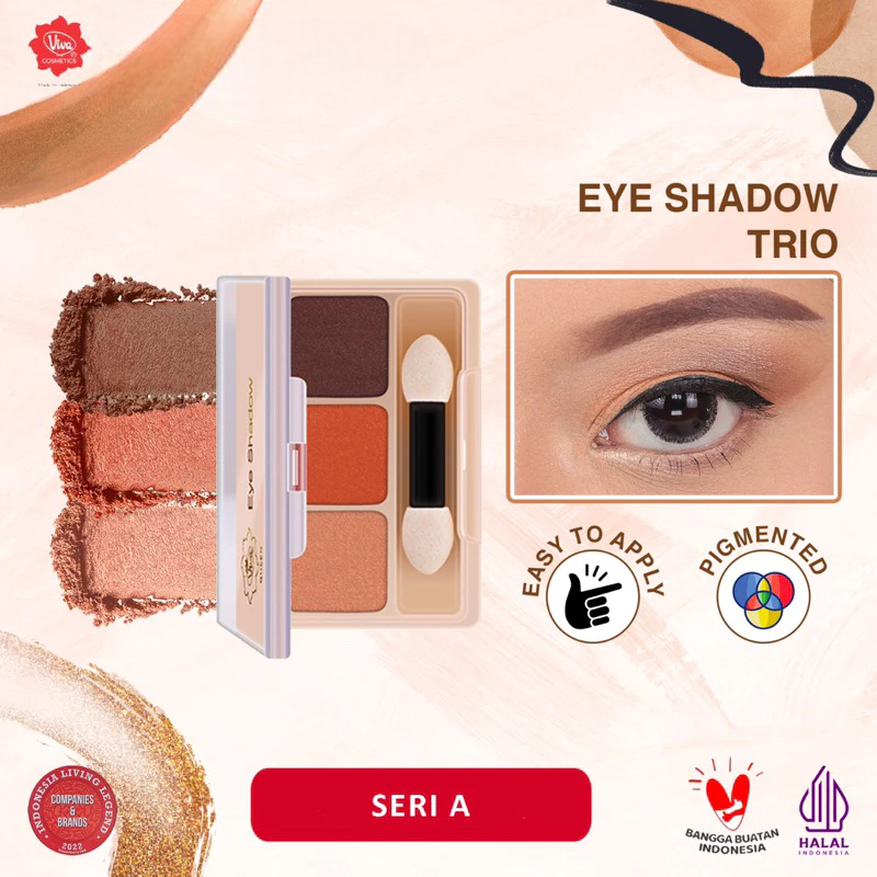 Viva Queen Eye Shadow Trio (3 Warna) - Seri A