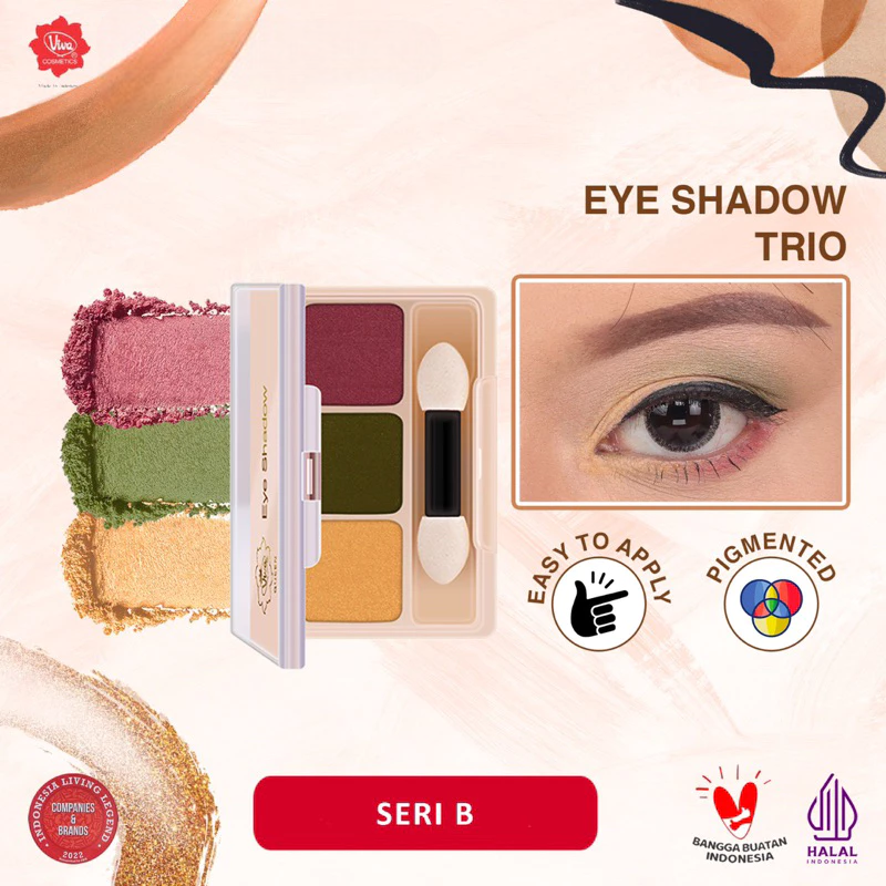 Viva Queen Eye Shadow Trio (3 Warna) - Seri B