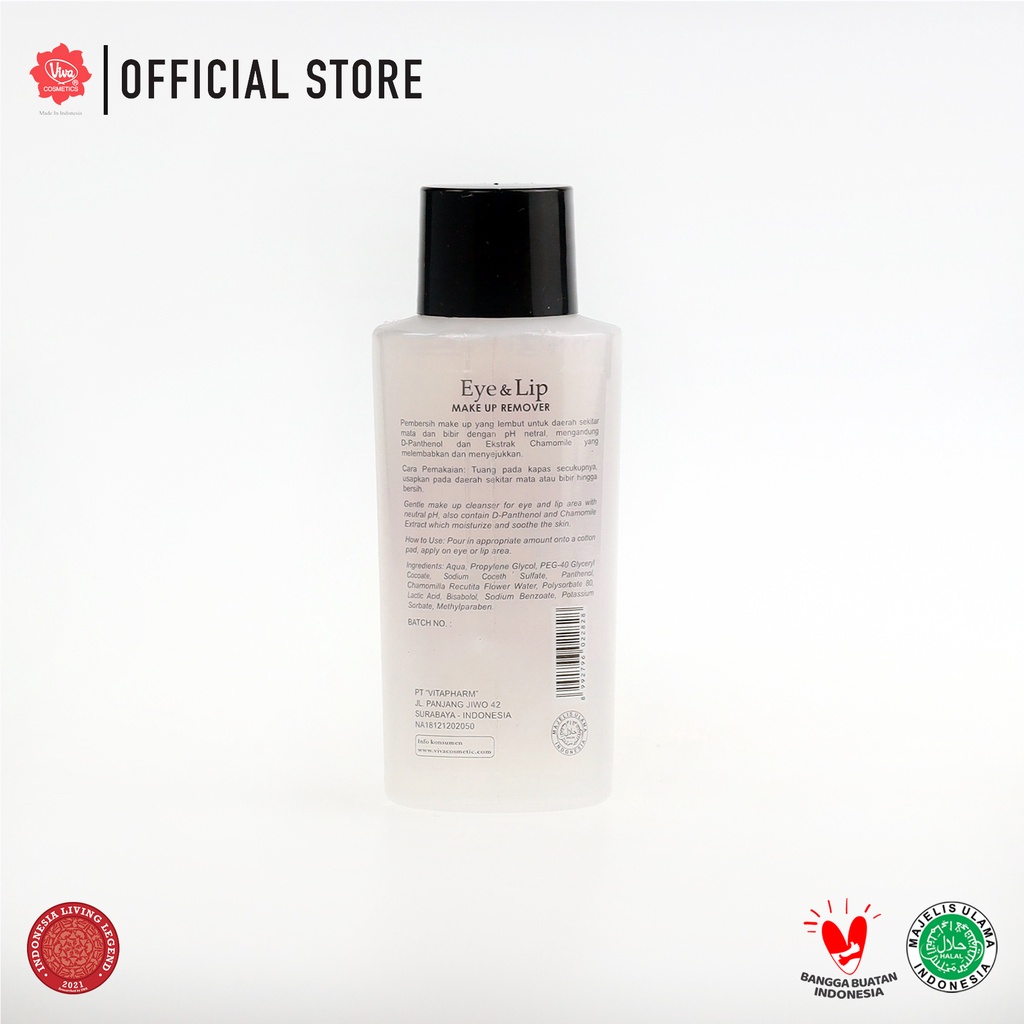 Viva Eye & Lip Make Up Remover 60ml Viva Eye & Lip Make Up Remover 60ml