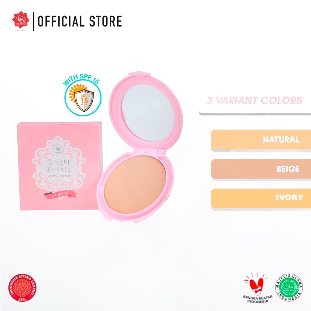Viva Bright Beauty Compact Powder SPF15 - 2 Natural Viva Bright Beauty Compact Powder SPF15 - 2 Natural