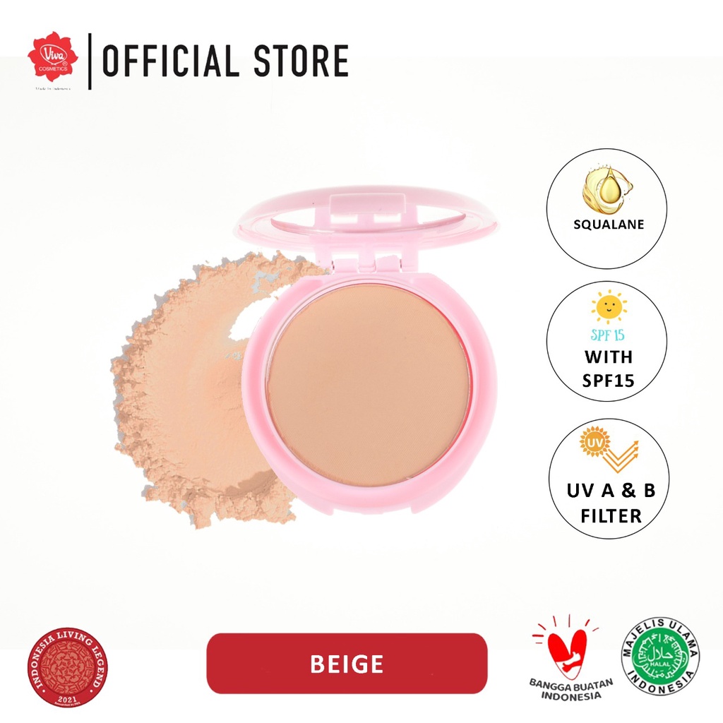 Viva Bright Beauty Compact Powder SPF15 - 3 Beige Viva Bright Beauty Compact Powder SPF15 - 3 Beige
