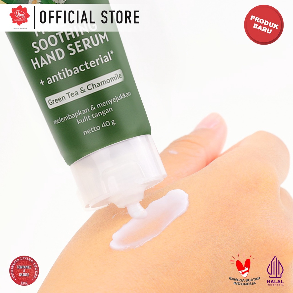 Viva White Hand Serum + Antibacterial 40gr - Green Tea & Chamomile (Hijau) Viva White Hand Serum + Antibacterial 40gr - Green Tea & Chamomile (Hijau)