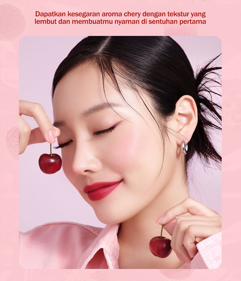 BNB Barenbliss Cherry Makes Cheerful Lip Velvet - 02 Rosewood Dream