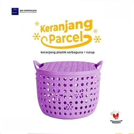 TRI J - Keranjang Parcel + Tutup - UNGU (Keranjang Multifungsi / Keranjang Souvenir) TRI J - Keranjang Parcel + Tutup - UNGU (Keranjang Multifungsi / Keranjang Souvenir)