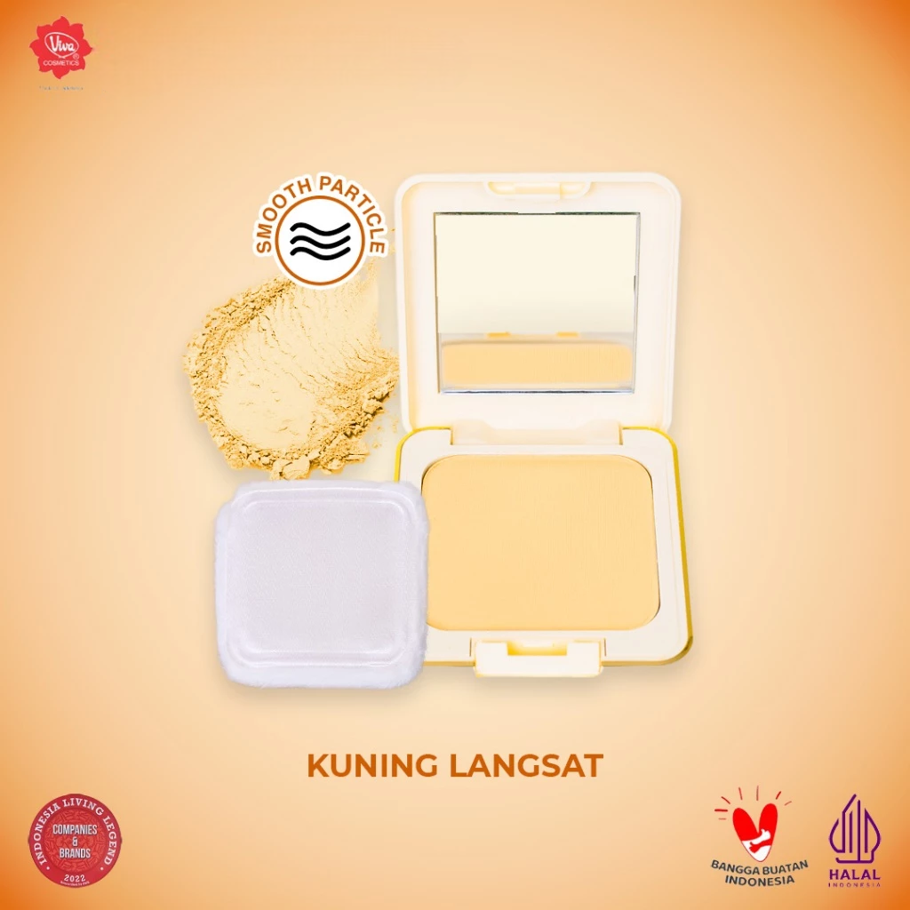 Viva Queen Compact Powder FULL SIZE 12gr - Kuning Langsat