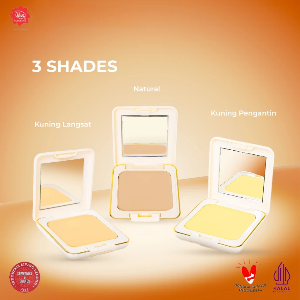 Viva Queen Compact Powder FULL SIZE 12gr - Kuning Langsat