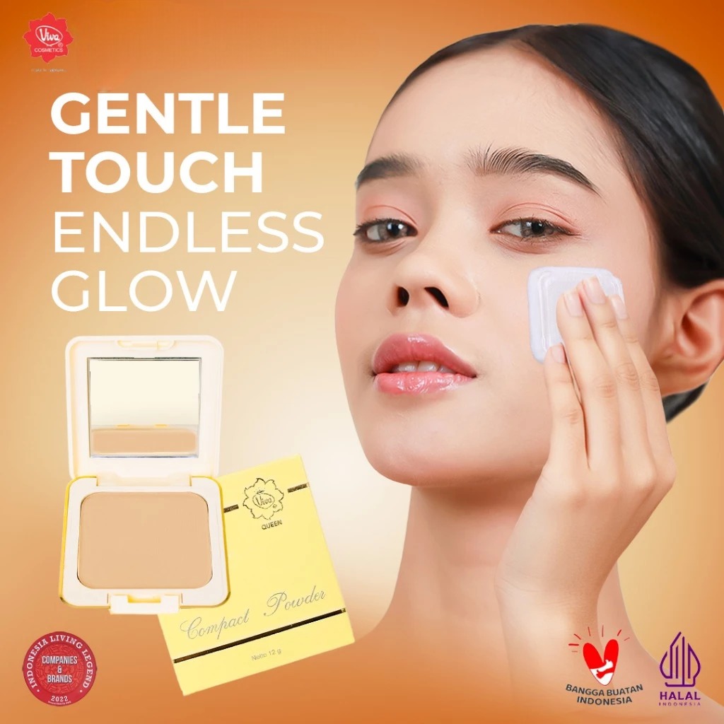 Viva Queen Compact Powder FULL SIZE 12gr - Kuning Langsat