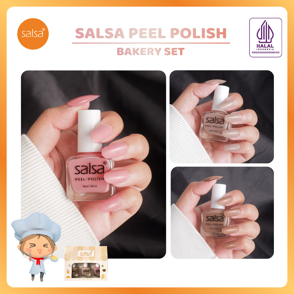 SALSA Kutek Peel Polish (Isi 3pcs) - Bakery