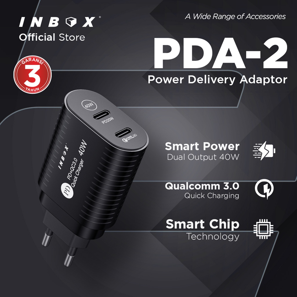 Inbox Power Delivery Adaptor Pda W Dual Port Typec