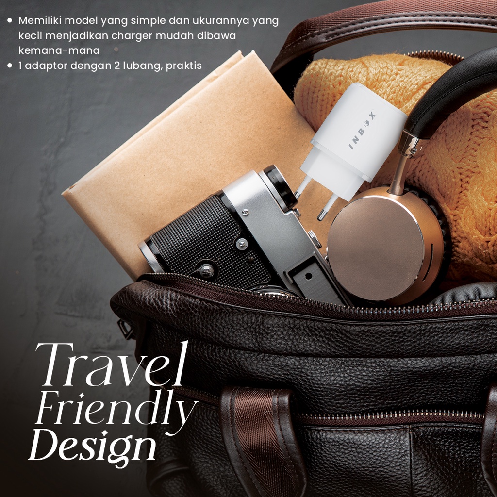 Inbox Adaptor Power Delivery PDA-6 20W (Dual Port - USB & TypeC)