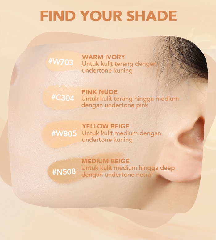 YOU Noutriwear+ Flawless Cushion Foundation REFILL - N508 Medium Beige