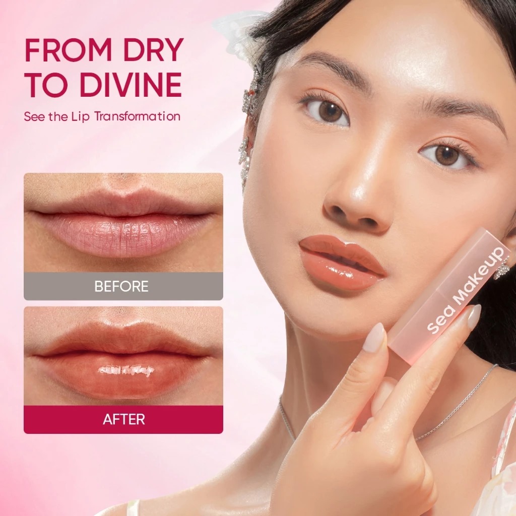 Sea Makeup Gleam Luster Tinted Lip Balm 4.5gr - Luna Sea Makeup Gleam Luster Tinted Lip Balm 4.5gr - Luna