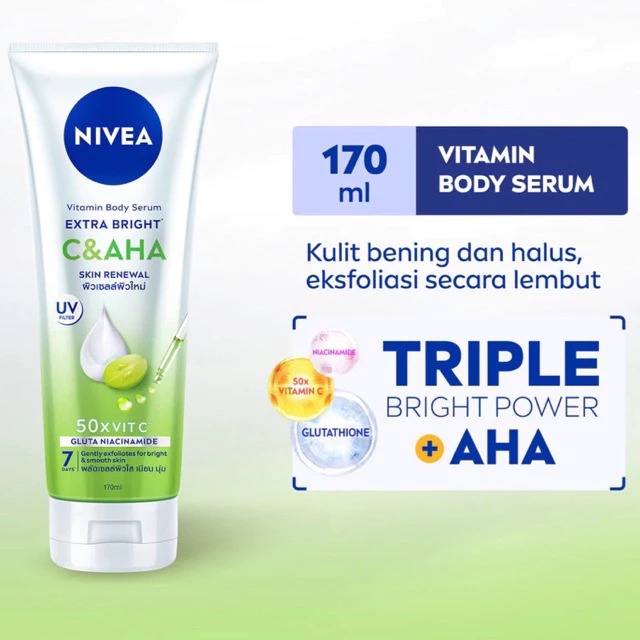 Nivea Body Serum Extra Bright 170ml - C&AHA Skin Renewal Nivea Body Serum Extra Bright 170ml - C&AHA Skin Renewal