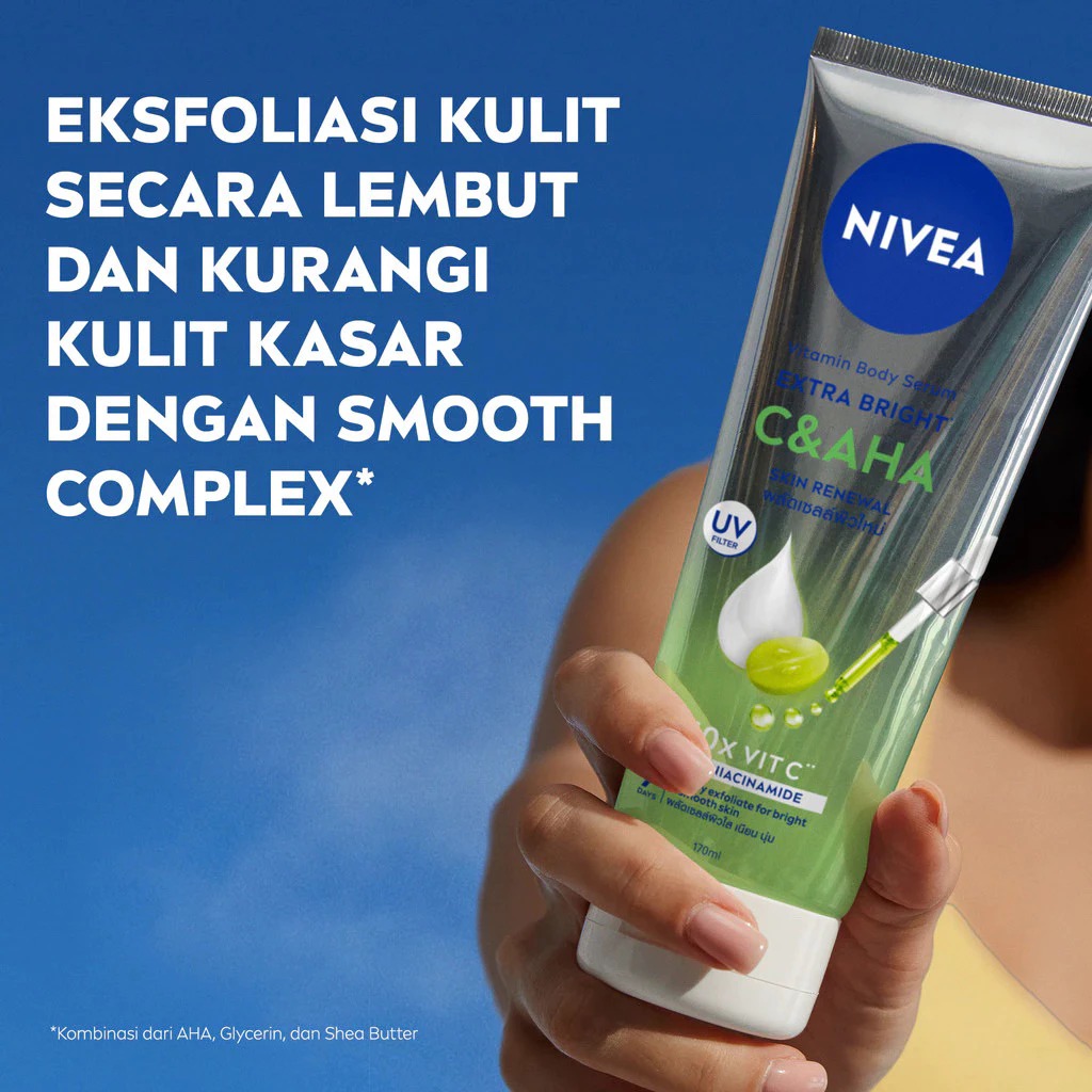 Nivea Body Serum Extra Bright 170ml - C&AHA Skin Renewal