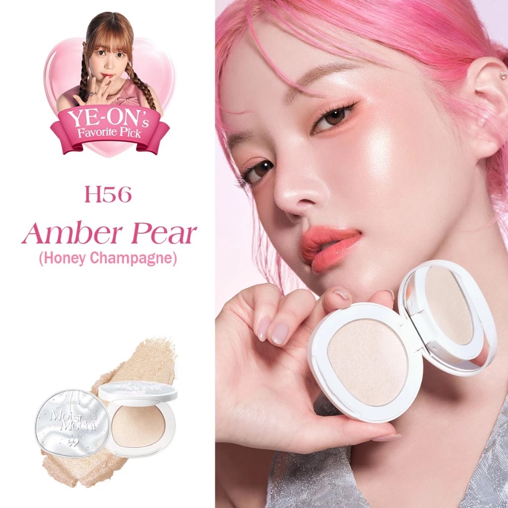 BNB Barenbliss Moist Mochi Paste Powder Highlighter 4.5gr - H56 Amber Pear