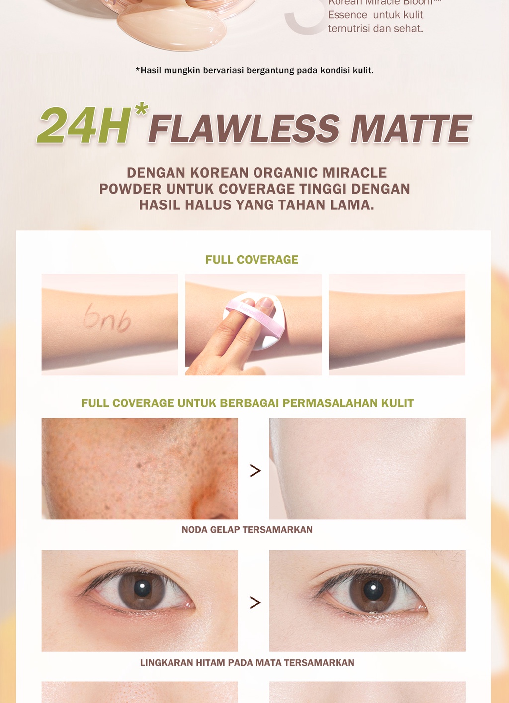 BNB Barenbliss True Beauty Inside Cushion 12gr REFILL - 002 Ivory Blossom Bud BNB Barenbliss True Beauty Inside Cushion 12gr REFILL - 002 Ivory Blossom Bud