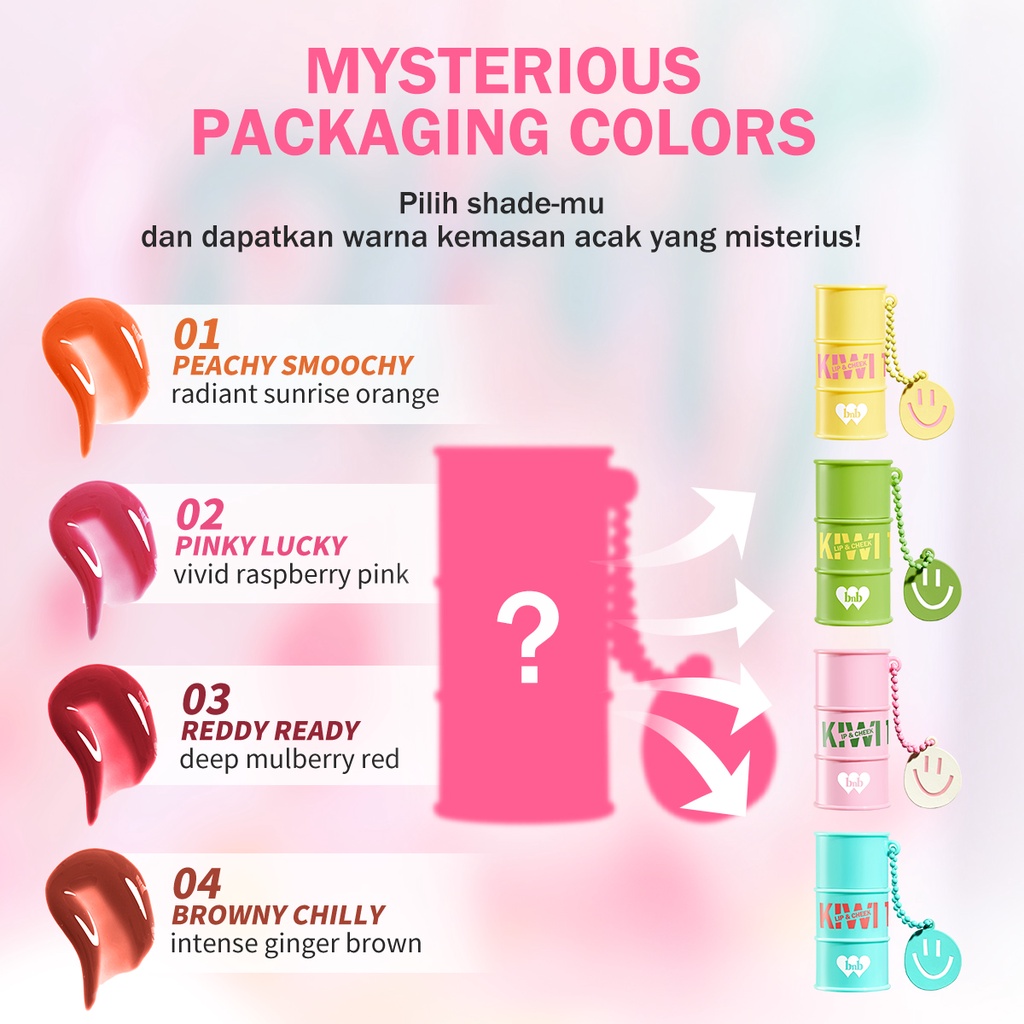 BNB Barenbliss Kiwi Tin Tint Lip - 02 Pinky Lucky *