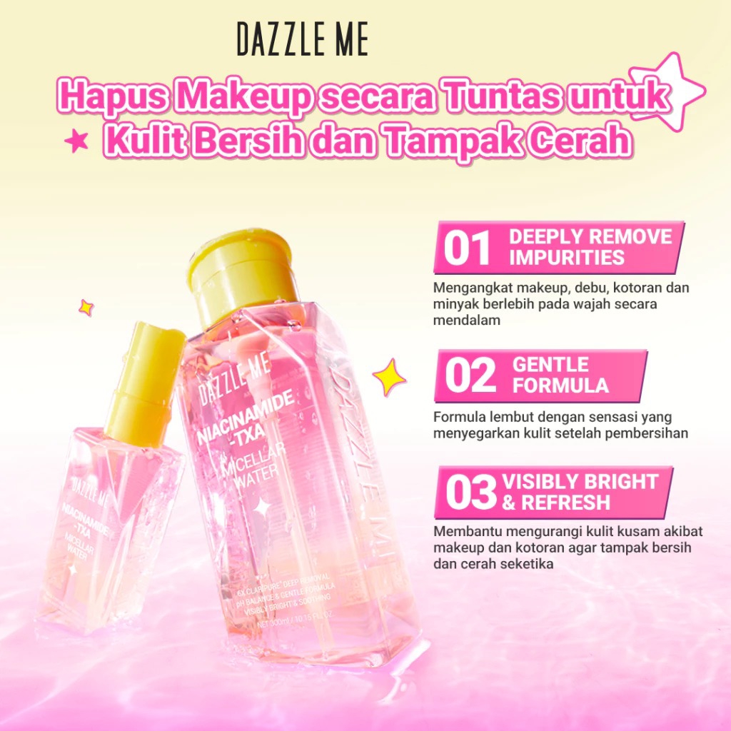 Dazzle Me Micellar Water 80ml - Brightening (Niacinamide-TXA)