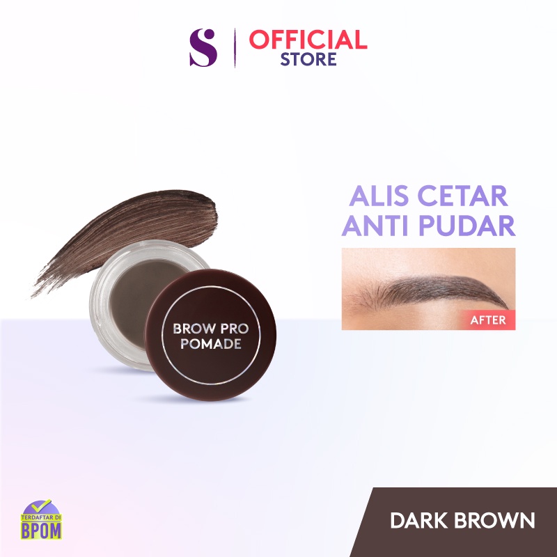 Somethinc Brow Pro Pomade 18Hr Stay - Dark Brown*