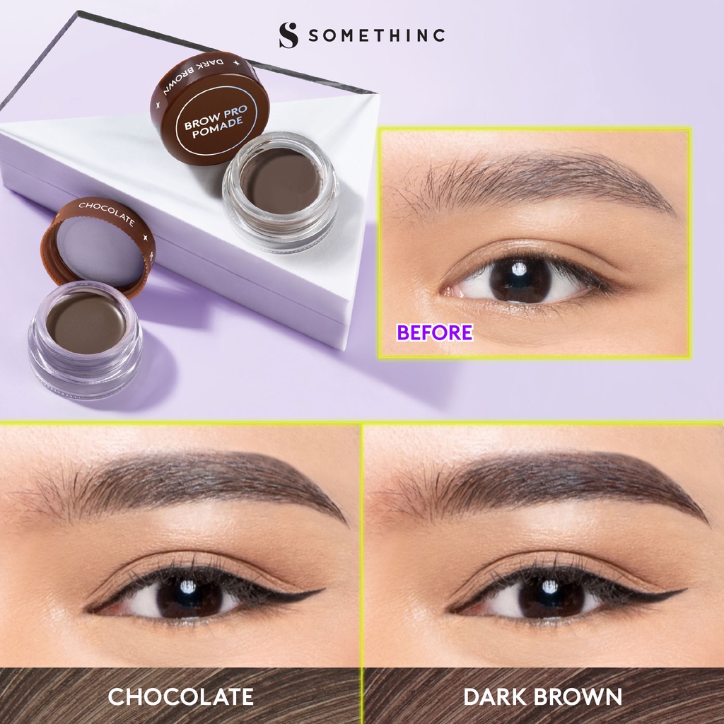 Somethinc Brow Pro Pomade 18Hr Stay - Dark Brown*