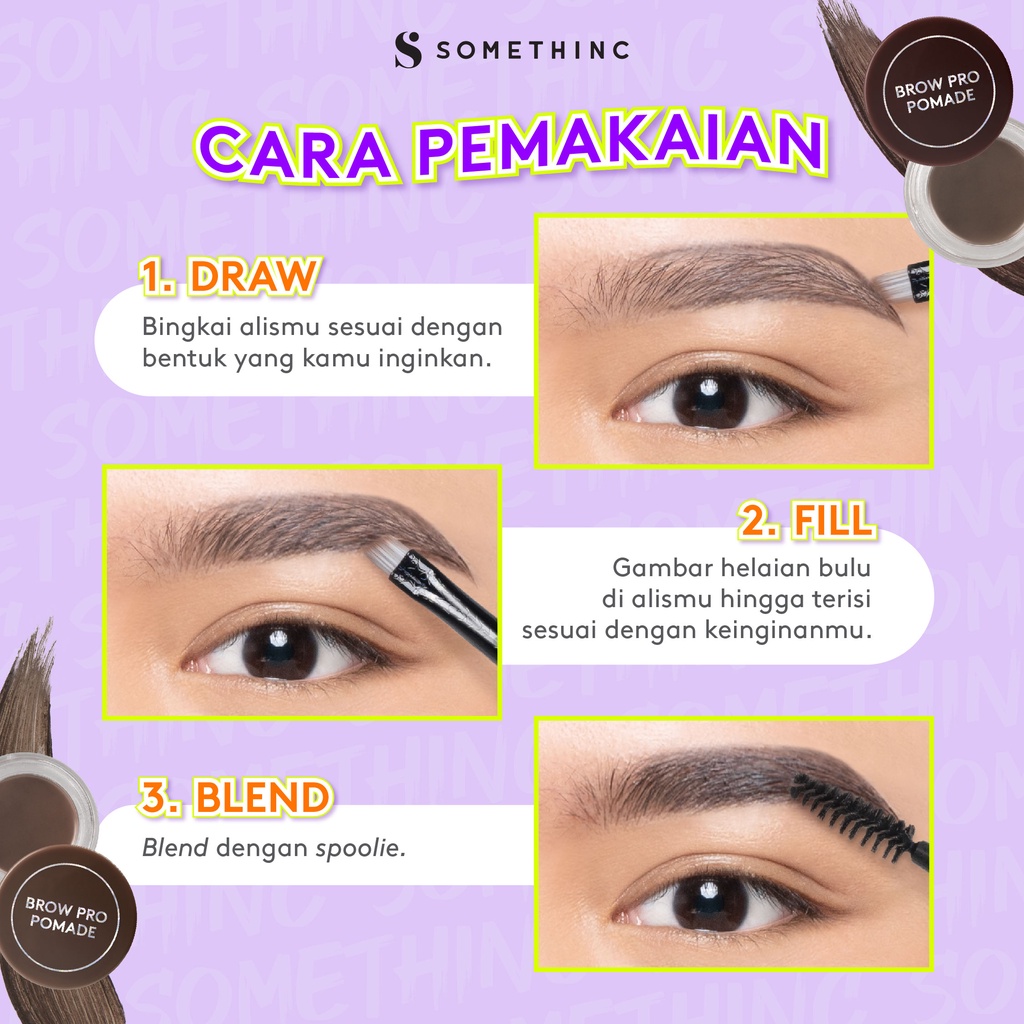 Somethinc Brow Pro Pomade 18Hr Stay - Chocolate*