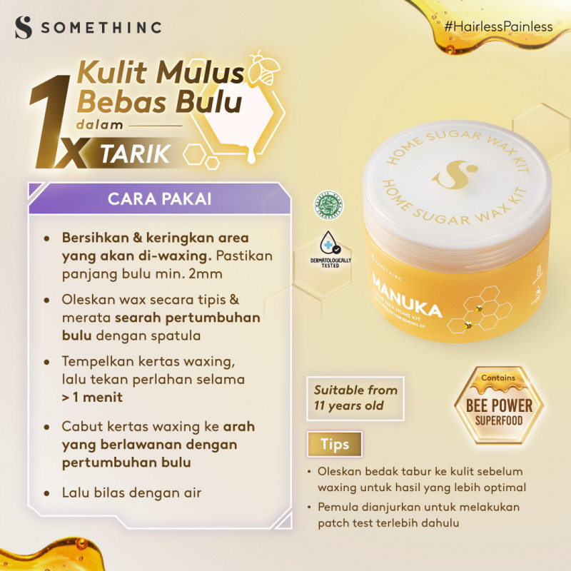 Somethinc Manuka Sugar Wax Home Kit 200gr
