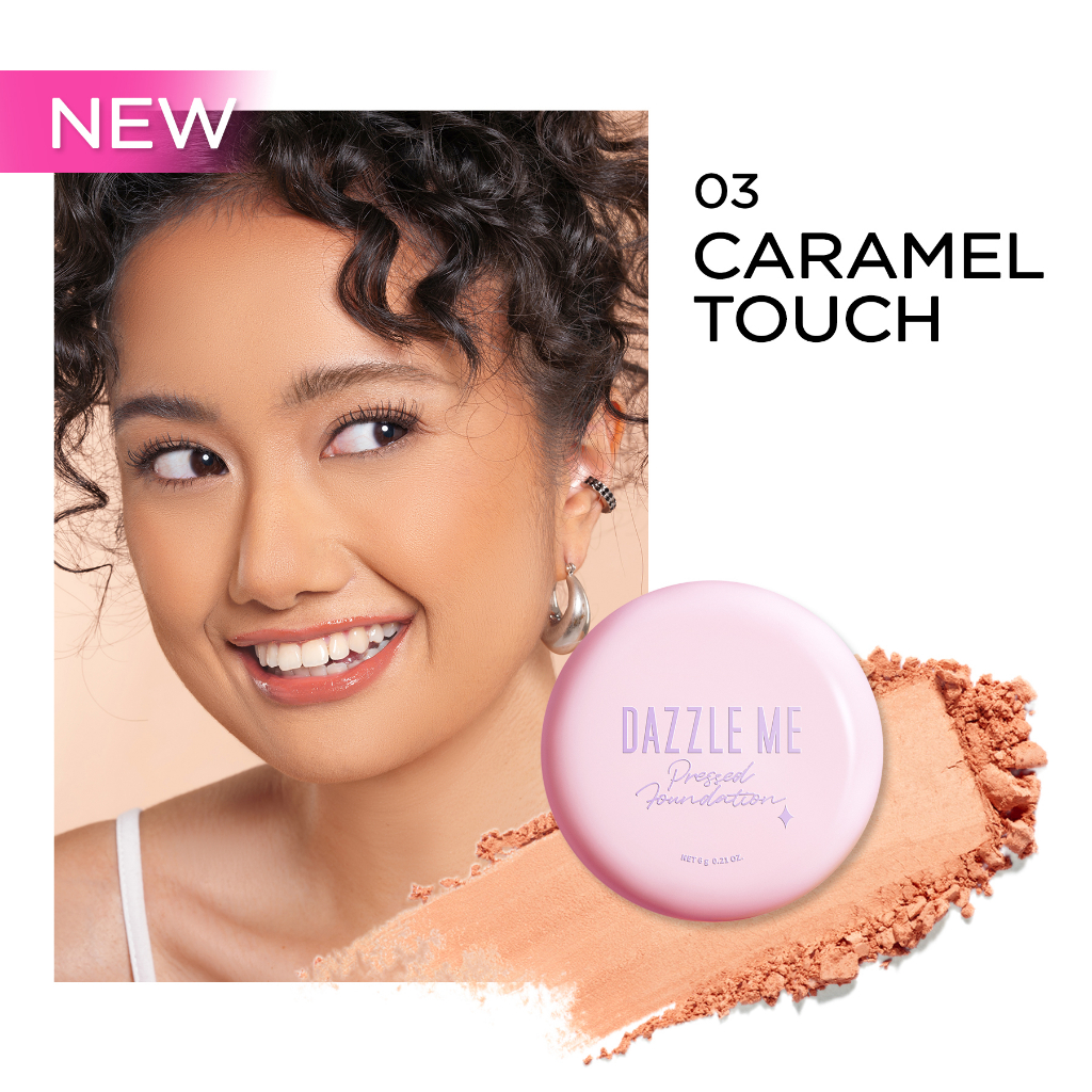 DAZZLE ME Muse Pressed Foundation 03 Caramel Touch