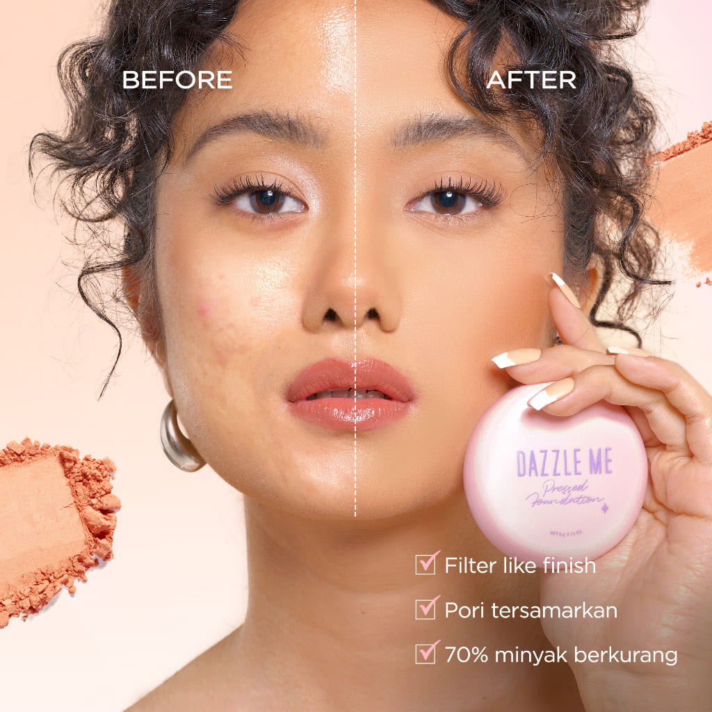 DAZZLE ME Muse Pressed Foundation 03 Caramel Touch