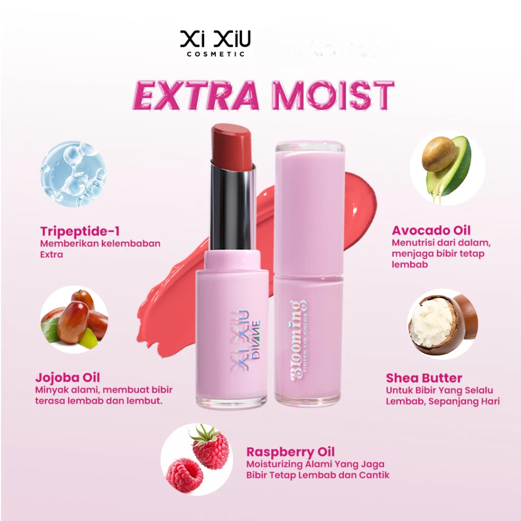 Xi Xiu Divine Blooming Tinted Lip Color 3.8gr - 804 Rosy Mauve