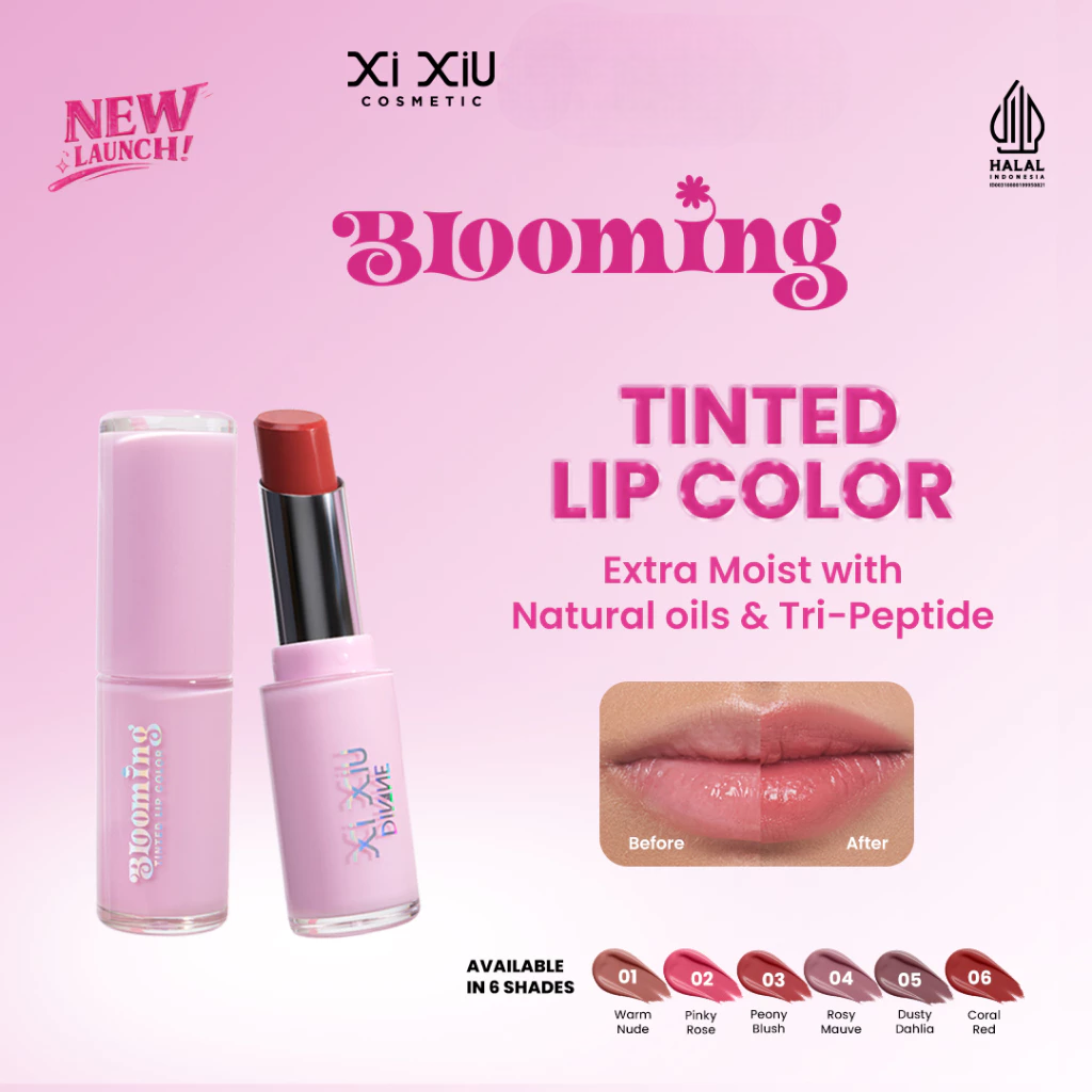 Xi Xiu Divine Blooming Tinted Lip Color 3.8gr - 805 Dusty Dahlia