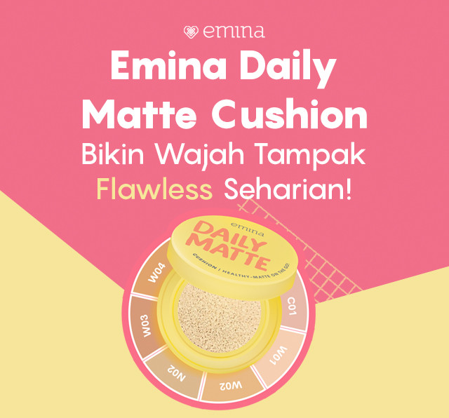 Emina Daily Matte Cushion SPF25 PA++ 15gr - C01 Light Emina Daily Matte Cushion SPF25 PA++ 15gr - C01 Light