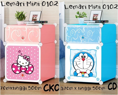 Nakas 2 Susun Karakter - Lemari Kecil Bedside Nakas 2 Susun Karakter - Lemari Kecil Bedside