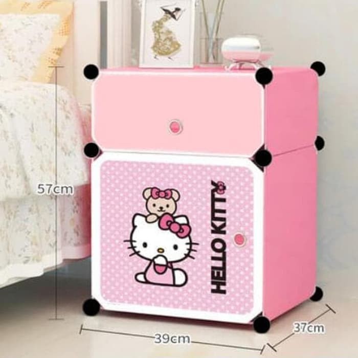 Nakas 2 Susun Karakter - Lemari Kecil Bedside