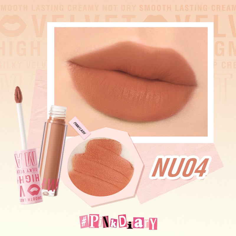 Pinkflash Silky Velvet Lip Cream PF-L04 - NU04 Pinkflash Silky Velvet Lip Cream PF-L04 - NU04