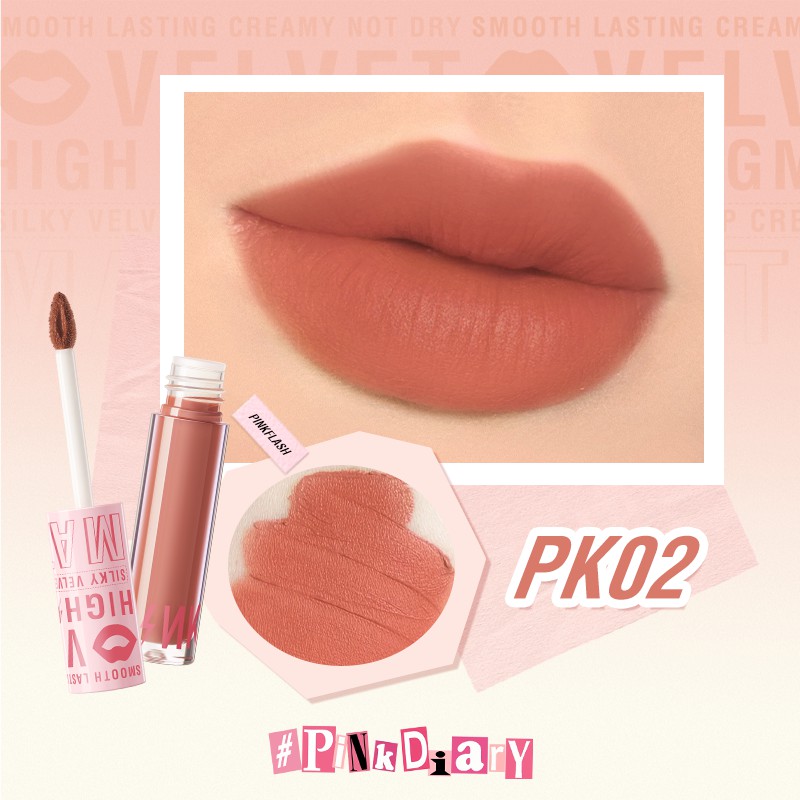Pinkflash Silky Velvet Lip Cream PF-L04 - PK02 Pinkflash Silky Velvet Lip Cream PF-L04 - PK02