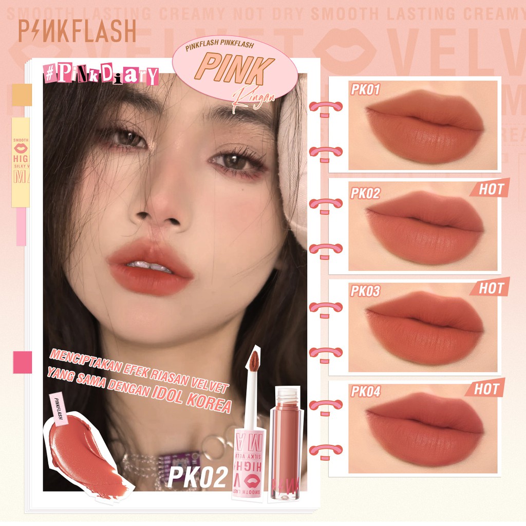 Pinkflash Silky Velvet Lip Cream PF-L04 - PK03 Pinkflash Silky Velvet Lip Cream PF-L04 - PK03