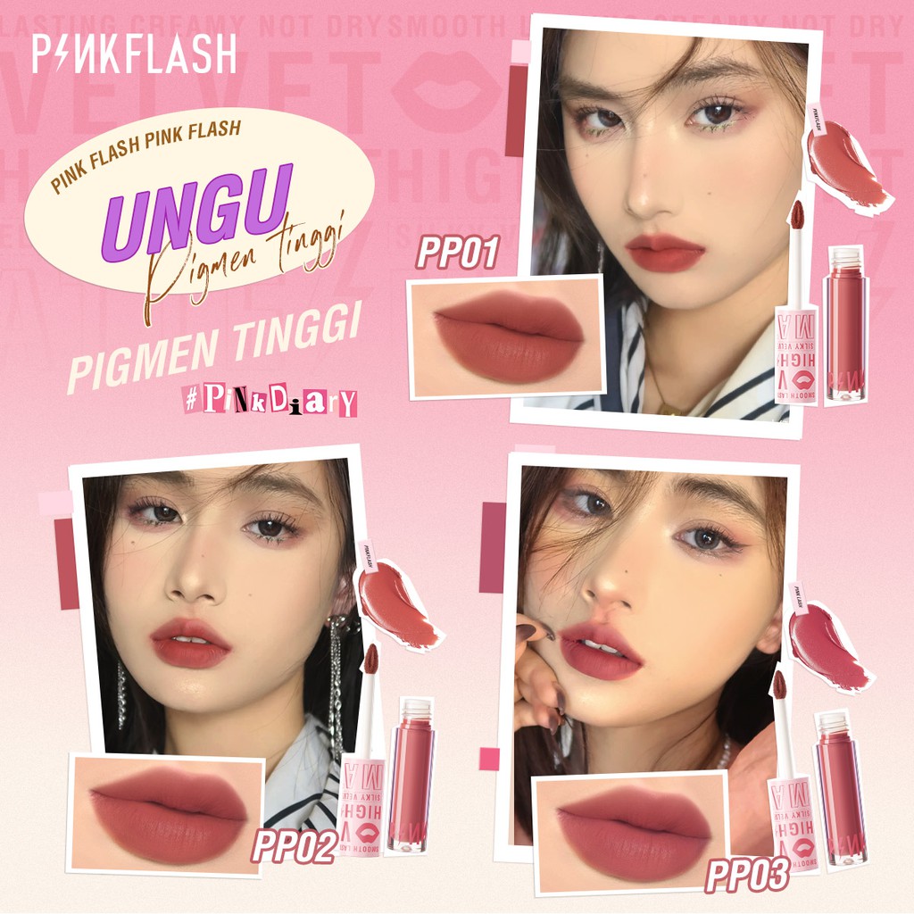 Pinkflash Silky Velvet Lip Cream PF-L04 - PK03 Pinkflash Silky Velvet Lip Cream PF-L04 - PK03