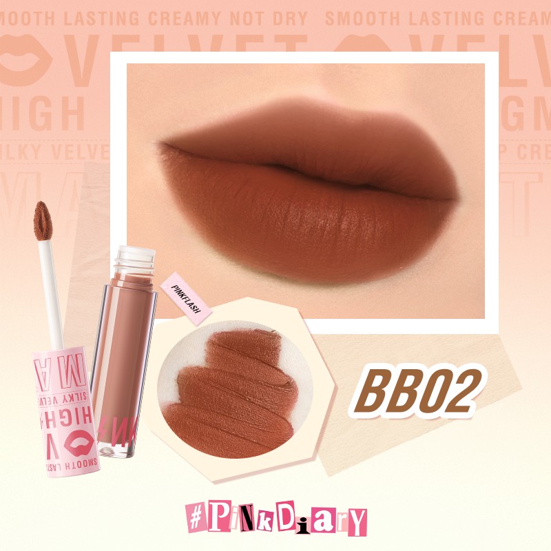 Pinkflash Silky Velvet Lip Cream PF-L04 - BB02 Pinkflash Silky Velvet Lip Cream PF-L04 - BB02