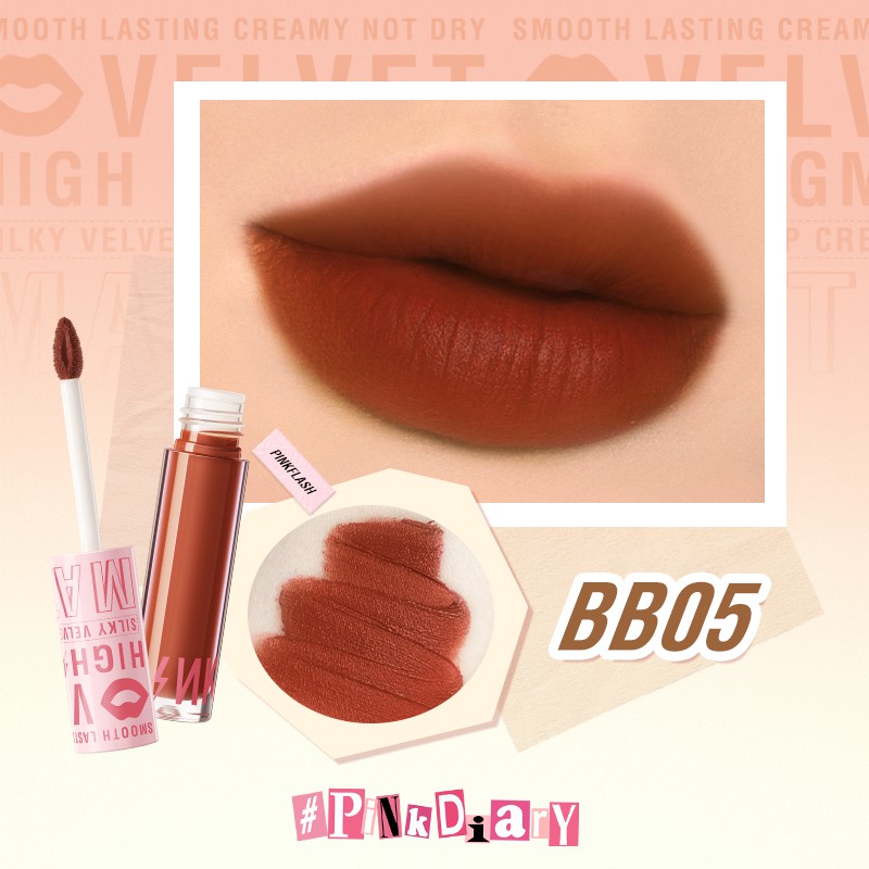 Pinkflash Silky Velvet Lip Cream PF-L04 - BB05 Pinkflash Silky Velvet Lip Cream PF-L04 - BB05