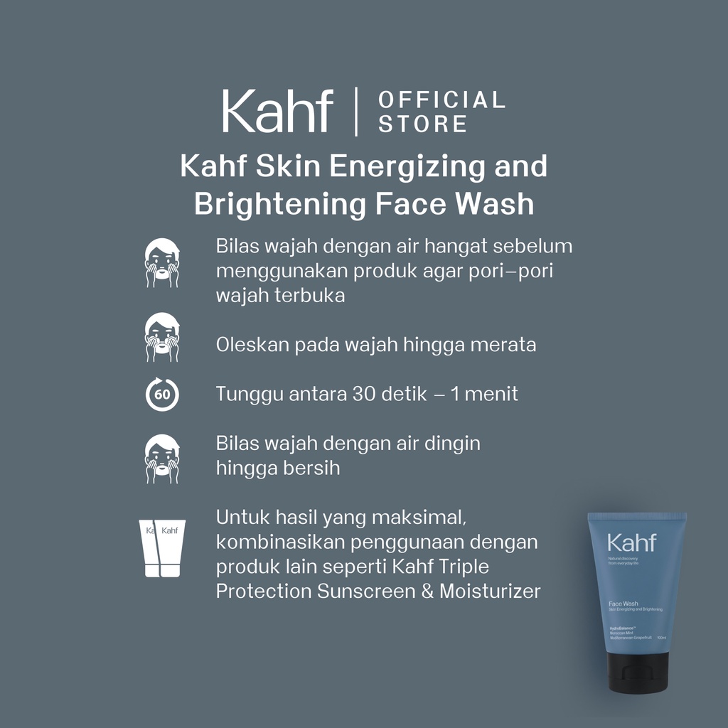 Kahf Face Wash 100ml - Skin Energizing and Brightening