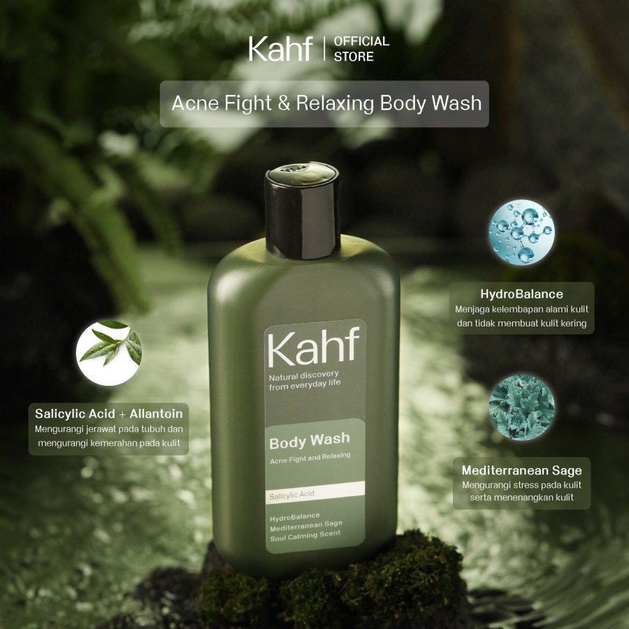 Kahf Body Wash 200ml - Acne Fight and Relaxing