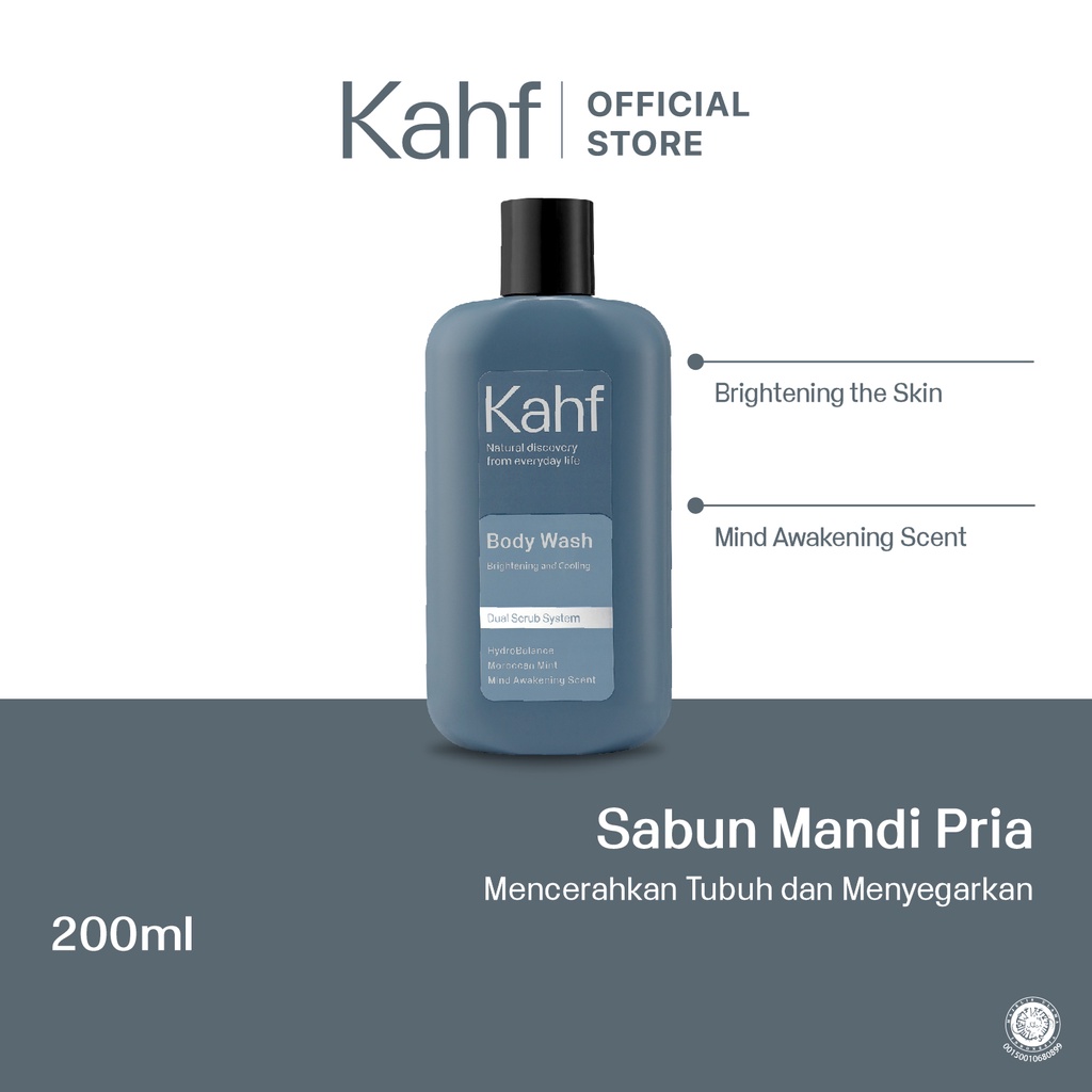 Kahf Body Wash 200ml - Brightening and Cooling 