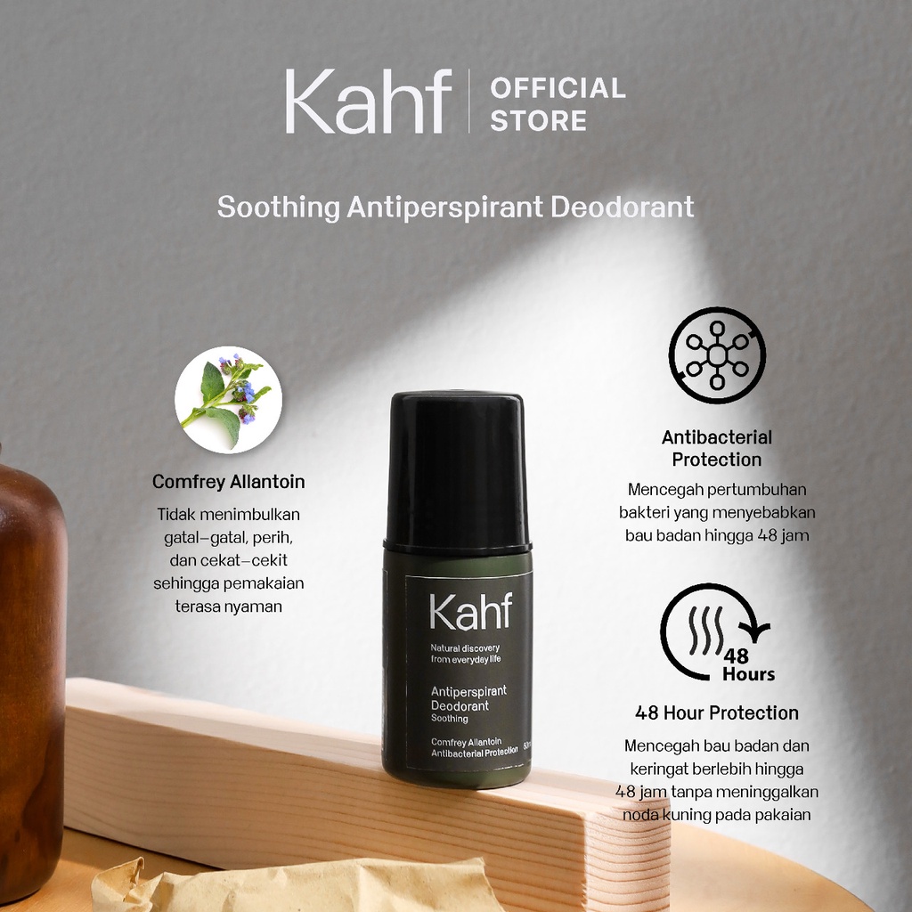 Kahf Antiperspirant Deodorant 50ml - Soothing Kahf Antiperspirant Deodorant 50ml - Soothing