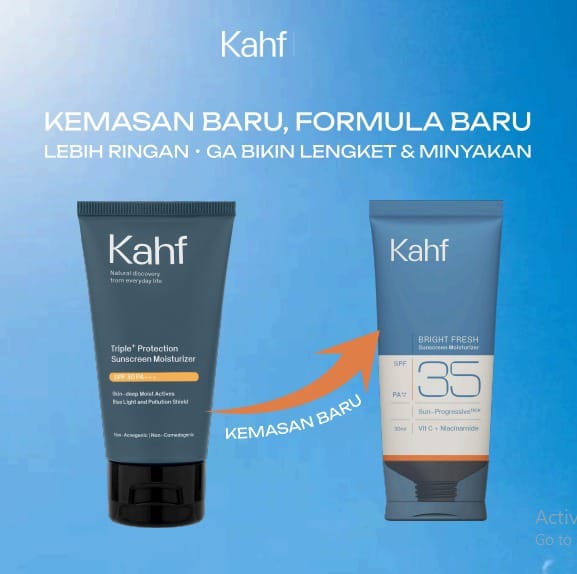 Kahf Bright Fresh Sunscreen Moisturizer SPF35 PA++++ 30ml